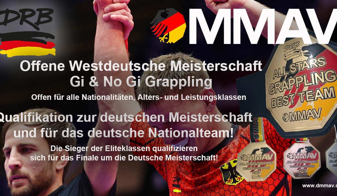 Anmeldung zur Westdeutschen Meisterschaft im Gi & No-Gi Grappling jetzt offen!