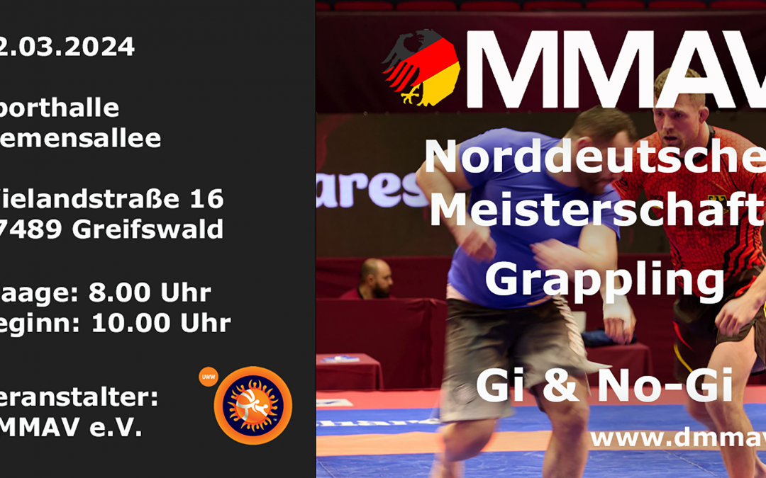 Anmeldung zur Norddeutschen Meisterschaft im Gi & No-Gi Grappling jetzt offen!