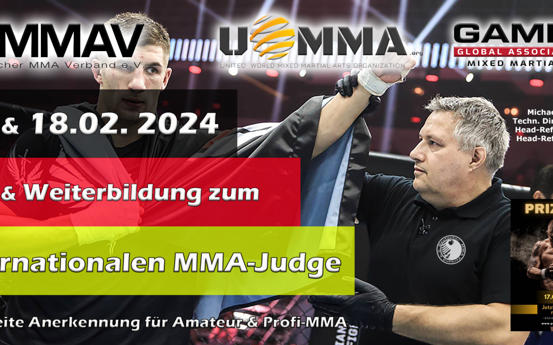 Ausbildung zum MMA-Judge / 17. & 18.02.2024 Bonn