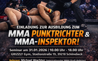 Termine zur Ausbildung zum MMA-Judge und MMA-Inspektor